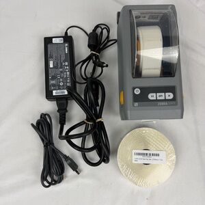 Zebra ZD410 Direct Thermal Label Printer w/ Power Supply, Ethernet, & Labels